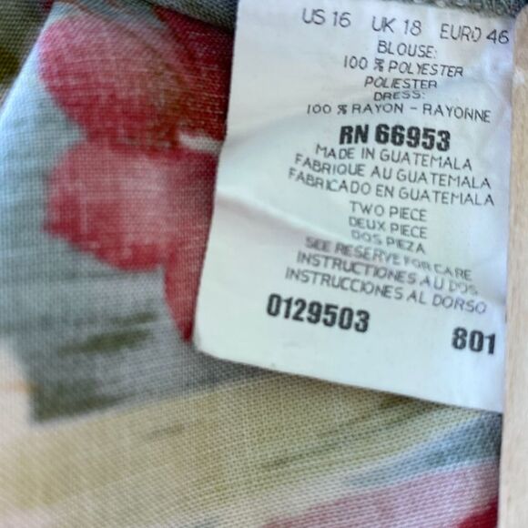 MCLEOD Leslie Fay Midi Dress Size 16 - Picture 5 of 6